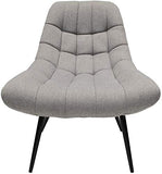 The Home Deco Factory Fauteuil Design incurvé en Tissu Camden