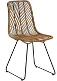 Kare Chaise, Rotin, Naturel, 54,61 x 44,45 x 85,73 cm