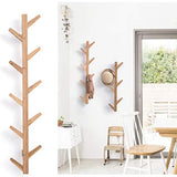 Fixation Murale Porte-Manteau Moderne Arbre Branche Mudroom Salle de Bains Vestibule Heavy Duty Coat Hat Serviette Robes Unique Crochet Bois (Color : B)