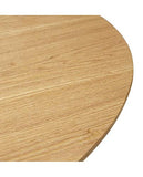 Kokoon Janet Table à Diner Design en en, Bois, Beige, 120x120x75 cm