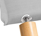 DHOME Tête de lit en Lin Naturel uni avec Bordures Tête de lit rembourrée Chambre à Coucher Moderne Top Trending (Gris Clair, 160x105cm avec Pieds (Lits 150/160))