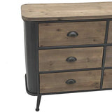 L'ORIGINALE DECO Bahut Bois Fer Commode Enfilade Industrielle 119 cm x 79.50 cm