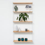 Metaltex ESTANTERIA 3 PISOS 'TOMADO' Blanco-Madera 37.76.07/337 12 x 21 x 68 cm