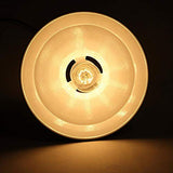 HLigExp Suspension industrielle,plafonnier rétro blanc classique, abat-jour suspendu en métal blanc rétro (câble réglable), très approprié pour café,bar ou cuisine E27(sans ampoule)[A-level energy ++]