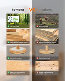 tomons Plafonniers en Bois, Suspension Rétro en Métal à 4 Lumières avec Câble Réglable, Sans Ampoule, pour l'Île de la Cuisine, Salon, Studio, Café, Bar