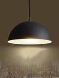 LED Plafonnier / Lustre Lumière vintage pour l'éclairage des piétons facile moderne et créatif abat-jour semi-circulaire Single Head 30 * 19 cm plafond suspendu lampe bar, café, restaurant chambre à c