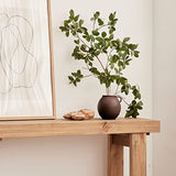 HANNUN - Table Console Zinek | Console Meuble d'entrée 120 x 85 Cm | Design Rustique | Table d'Appoint en Bois Massif d'Épicéa Recyclé Durable | Bout de Canapé pour l'Entrée Couloir Chambre Salon