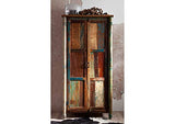 MASSIVMOEBEL24.DE Armoire - Bois Massif recyclé laqué (Multicolore) - Inspiration Ethnique - Fable #12