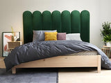 Pascal MORABITO - Panneaux muraux tête de lit - 210 cm - Velours - Vert - JAPI de Pascal Morabito