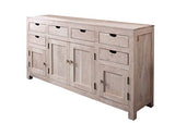 Long buffet - Bois massif d'acacia blanchi - NATURE WHITE #84