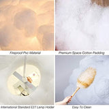 Créatif 3D Nuage Pendentif Lumière PVC Coton Nuage Abat-Jour Lustre Nuage Plafonnier Plafonnier Pour Salle À Manger, Salon, Centre Commercial
