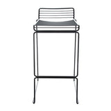 Hee - Tabouret de bar 75 noir/laqué/44x47x86cm/hauteur d'assise: 75cm/pour intérieur et extérieur