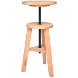 Artina Tabouret de Dessin Arles - en Bois de hêtre Massif – Tabouret Artiste réglable en Hauteur de 42 à 60cm – Tabouret Bois
