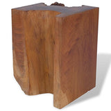 vidaXL Teck Massif Tabouret Repose-Pied Table d'Appoint Table Basse Salon