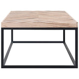 Table basse moderne, table de salon, table centrale en bois massif, élégante rectangulaire pour salon, bureau à domicile