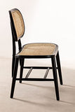SKLUM Chaise en Bois Leila Noir uni