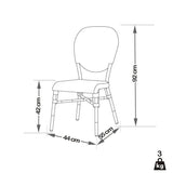 ROTIN DESIGN Chaise CLAR - Polyrotin/Aluminium