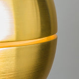 QAZQA Rétro Suspension/Lustre/Luminaire/Lumiere/Éclairage rétro or 40 cm - Slice Aluminium Doré Rond/Globe E27 Max. 1 x 60 Watt/intérieur/Salon/Cuisine