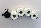 DanDiBo Porte-rouleau de papier toilette en métal Noir