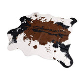 Tapis en fausse fourrure de mouton - Tapis moelleux en fausse fourrure - Housse de chaise - Pour chambre à coucher ou canapé, Fourrure synthétique, Cow-brown, 140x160cm