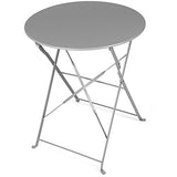 Vanage - Table Bistro avec chaises - Table et chaises pliantes - Salon de jardin 3 pièces - Parfait pour Balcon, Terasse et Jardin - Design intemporel et Couleur actuelle