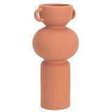Paris Prix - Vase avec Anse Déco Arty 25cm Terracotta