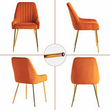 SEPNINE Salle à Manger 2 Pack, Chaises De Salon en Velours Moderne, Chaise De Salle à Manger RembourréE, Chaise RembourréE sans Bras, pour La Vanité De La Chambre De Cuisine