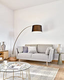 Kave Home - Canapé Gilma 2 Places Gris Clair avec Pieds Finition Naturelle 170 cm