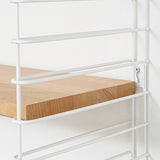 Metaltex ESTANTERIA 3 PISOS 'TOMADO' Blanco-Madera 37.76.07/337 12 x 21 x 68 cm