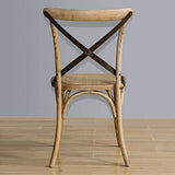 Boléro gg656 Chaises de salle à manger avec dossier en bois, naturel (Lot de 2)
