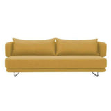 Softline Canapé lit Design Jasper en Tissu Jaune Couchage 70/140 * 200cm