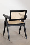 SKLUM Chaise en Bois avec Accoudoirs Lali Style Noir uni