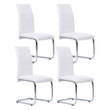 IDMarket - Lot de 4 chaises MIA Blanches pour Salle à Manger