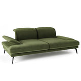 Siblo Canape 2 Places - Deli 2 Collection Meubles de Salon - Confortable Canapé Convertible - Canapé 2 Places - Vert - 215x112x83 cm