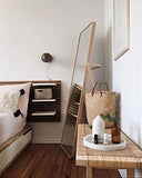 Decowood - Tête de Lit pour Chambre à Coucher, avec Baguettes et 4 Étagères, Bois de Sapin Vieilli - 244 x 60 cm