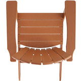 TecTake 800814 Chaise de Jardin Extérieur Design Adirondack Forme Ergonomique Résistant aux Intempéries Charge Max. 120 Kg – Diverses Couleurs (Marron)