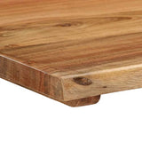 Tidyard Table de Salle à Manger Rectangulaire, Table de Repas Meuble à Manger, Table Console Extensible 160x80x76 cm Bois d'acacia Solide
