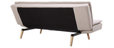 Miliboo Canapé Convertible Design scandinave 3 Places Beige Senso