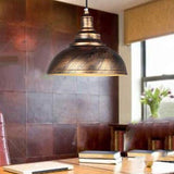 BAYCHEER E27 Métal Retro Lustre Abat-jour Suspensions Luminaires Plafonniers Lampe Industriel Cuivre