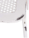 Better Best & 1402042-Chaise de Jardin avec Dossier à barreaux-Blanc