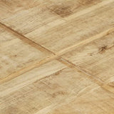 vidaXL Table Basse Table d'Appoint Table de Canapé Meuble de Salon Bout de Canapé Salle de Séjour Maison Intérieur 80x80x28 cm Bois de Manguier Massif