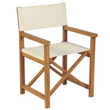 vidaXL Chaises de metteur en scène Pliantes 2 pcs Bois de Teck Massif