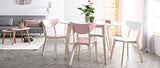 Miliboo Chaises Design Bois et Blanc (Lot de 2) Leena