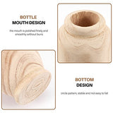 Ticarus Vase Decoratif Vase en Bois Massif pour Décoration de Table de Salon - Vase pour Pampa Fleurs en Bouteille - Ornement de la Maison