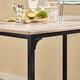 SoBuy OGT11-N Set de 1 Table + 4 Tabourets Ensemble Table de Bar Bistrot + 4 Tabourets avec Repose-Pieds Table Haute Cuisine