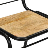 vidaXL 2X Bois de Manguier Chaise de Salle à Manger Chaise à Manger Cuisine
