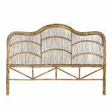 Item Ventemeublesonline TÊTE DE LIT en ROTIN Naturel 178X4X128, Blanc