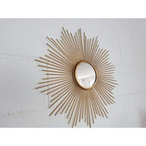 Miroir mural décoratif Doré Métal Verre 55 cm A