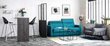 Miliboo Tabourets de Bar Design Noir 76 cm (Lot de 2) ONA