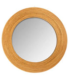 Atmosphera - Miroir Rond en Rotin Diamètre 50 cm